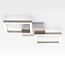 Designer 2-light ceiling lamp Porter with integrated LEDs, dimmable