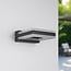 Modern square outdoor wall light Nori - black with integrated LED
