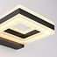 Modern square outdoor wall light Nori - black with integrated LED