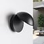 Adjustable round outdoor wall light Liv - black with integrated LED