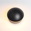 Adjustable round outdoor wall light Liv - black with integrated LED