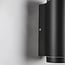 Modern 2-light outdoor wall light - Mika black