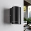 Modern outdoor wall light Sophie - black