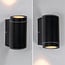 Modern outdoor wall light Sophie - black