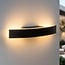 Design outdoor wall light Dean - black with integrated LED