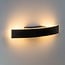 Design outdoor wall light Dean - black with integrated LED