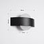 Modern outdoor wall light Esmee - black with integrated LED