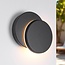 Designer extendable wall light Muriel - black