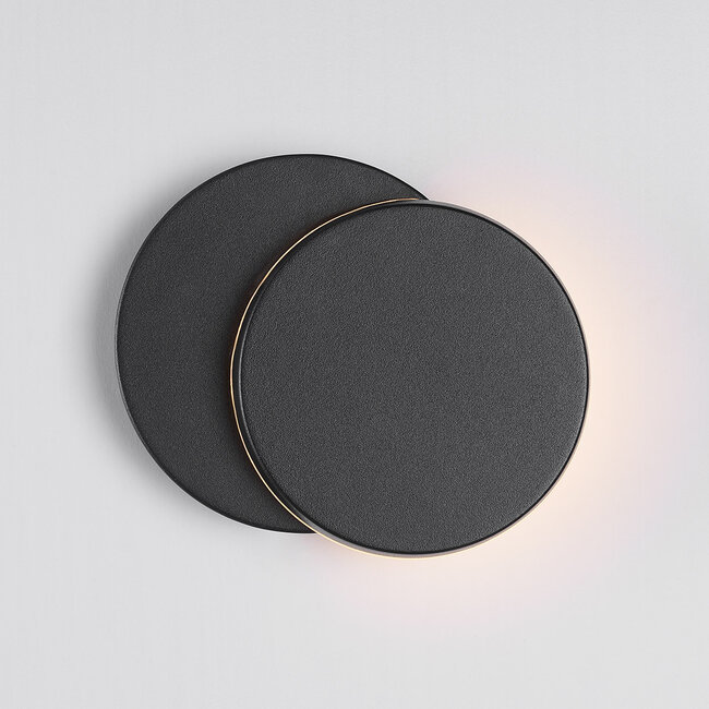 Extendable outdoor wall light Muriel - black with integrated LED