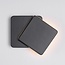 Extendable outdoor wall light Will - black with integrated LED