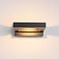 Designer outdoor wall light Vince - black with integrated LED