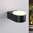 Feline outdoor wall light with integrated LEDs - Black