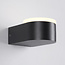 Outdoor wall light Feline with integrated LEDs - black