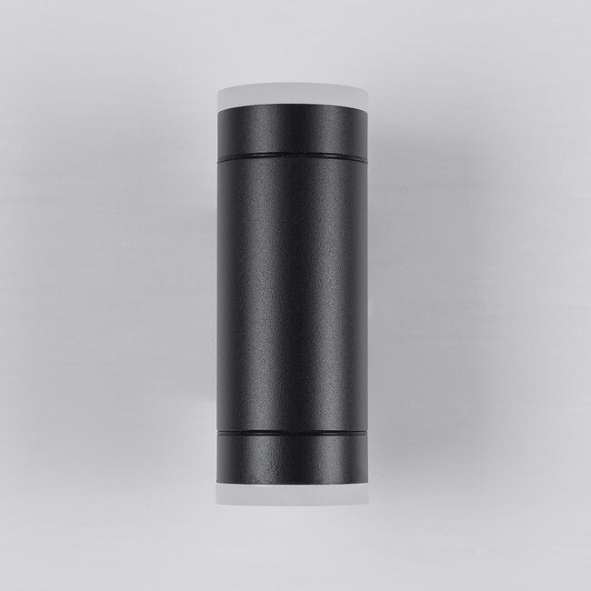 Modern 2-light outdoor wall light Elin - black