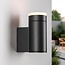 Modern outdoor wall lamp Iris - Black