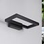 Designer outdoor wall light Isa - matt black with integrated LED