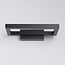 Designer outdoor wall light Isa - matt black with integrated LED
