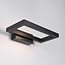 Designer outdoor wall light Isa - matt black with integrated LED