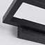Designer outdoor wall light Isa - matt black with integrated LED