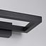 Designer outdoor wall light Isa - matt black with integrated LED