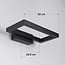 Designer outdoor wall light Isa - matt black with integrated LED