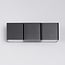 2-light designer outdoor wall light Preston - black with integrated LED