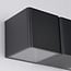 2-light designer outdoor wall light Preston - black with integrated LED