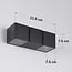 2-light designer outdoor wall light Preston - black with integrated LED