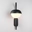Modern outdoor wall light Liza - black with integrated LED