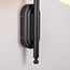 Modern outdoor wall light Liza - black with integrated LED