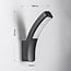 Modern outdoor wall light Jette - black with integrated LED