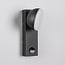 Industrial outdoor wall light Sil with sensor - black integrated LED