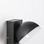 Industrial outdoor wall light Sil with sensor - black integrated LED