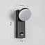 Industrial outdoor wall light Sil with sensor - black integrated LED