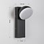 Industrial outdoor wall light Sil - black with integrated LED