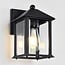 Rustic outdoor wall light Sammy - black