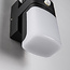 Adjustable outdoor wall light Bobby with sensor - black integrated LED