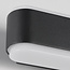 Design outdoor wall light Cale - black with integrated LED
