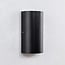 2-light outdoor wall light Lila - black with integrated LED