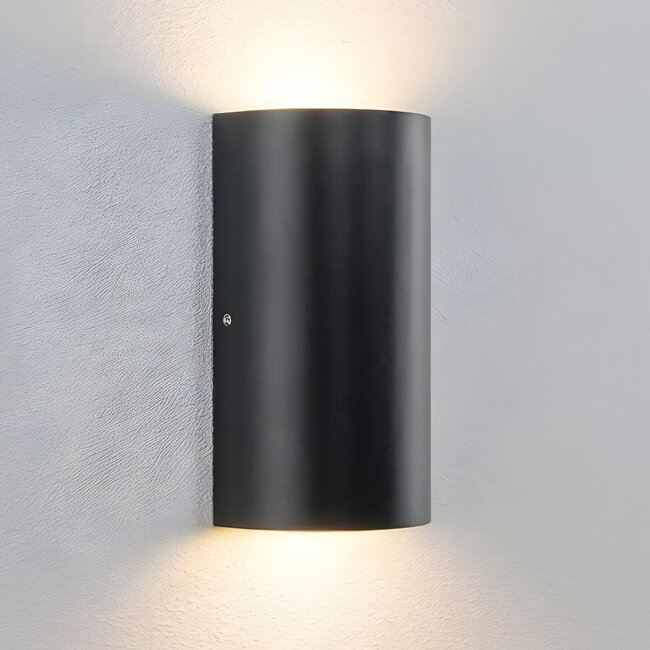 2-light outdoor wall lamp Lila - Black