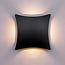 Square 4-light outdoor wall light Ross - black with integrated LED