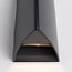 Designer 2-light outdoor wall light Romy - black with integrated LED