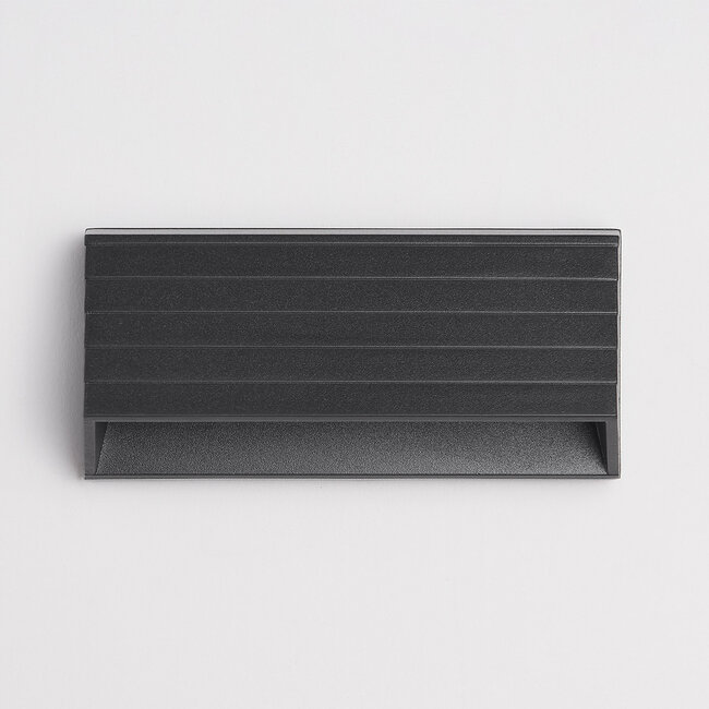 Industrial outdoor wall light Jane - black with integrated LED
