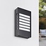 Outdoor wall light IP44 Pearlie - Black