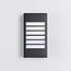 Outdoor wall light Pearlie - black with integrated LED