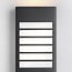 Outdoor wall light Pearlie - black with integrated LED