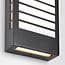 Outdoor wall light Pearlie - black with integrated LED