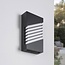 Outdoor wall light Dane - black with integrated LED