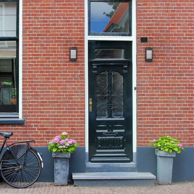 Outdoor wall light IP44 Dane - Black