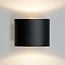 Outdoor wall light Faye - black with integrated LED
